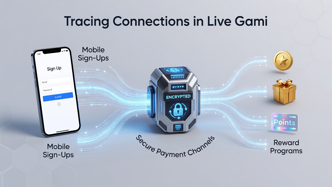 Illustration der Integration von Belohnungsprogrammen mit sicheren Zahlungssystemen in Live-Gaming